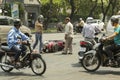 Ho Chi Minh - life on motorbike Royalty Free Stock Photo