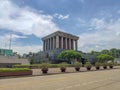 Ho Chi Minh mausoleum complex in Hanoi city. Ho Chi Minh was a key figure in the foundation of the Democratic Republic of Vietnam Royalty Free Stock Photo