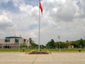 Ho Chi Minh mausoleum complex in Hanoi city. Ho Chi Minh was a key figure in the foundation of the Democratic Republic of Vietnam Royalty Free Stock Photo