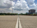 Ho Chi Minh mausoleum complex in Hanoi city. Ho Chi Minh was a key figure in the foundation of the Democratic Republic of Vietnam Royalty Free Stock Photo