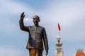 Ho Chi Minh Monument located in front of Saigon`s City People`s Committee Head Office. Vietnam Royalty Free Stock Photo