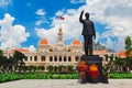 Ho Chi Minh statue in front of City Hall, Vietnam Royalty Free Stock Photo
