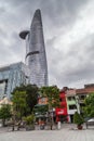 Ho Chi Minh, Vietnam - circa September 2015: Bitexco Financial Tower with Saigon Skydeck in Ho Chi Minh City, Vietnam Royalty Free Stock Photo