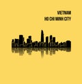 Ho Chi Minh, Vietnam, city silhouette