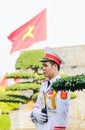 Honor guard at the Ho Chi Minh Mausoleum on the Ba Dinh Square in Hanoi, Vietnam