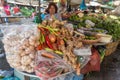 HO CHI MINH, VIETNAM - NOVEMBER 21, 2014: a local vegetable market in Vietnam.