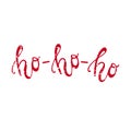 Ho ho ho handdrawn christmas lettering