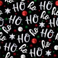 038_Ho ho ho, Santa Claus laugh. Seamless texture for Christmas design Royalty Free Stock Photo