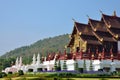 Ho Kham Luang at Royal Flora Expo, traditional thai architecture Royalty Free Stock Photo