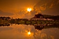 Ho Kham Luang in the sunset Royalty Free Stock Photo