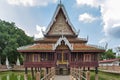 Ho Trai - Traditional Thai-style building used as a library that houses Buddhist scriptures Tripitakal at Wat Mahathat Temple