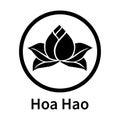 Hoa Hao symbol. Vietnamese religion. Vector Royalty Free Stock Photo