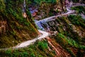 Hoang Lien Son Mountain Range, North of Vietnam. Royalty Free Stock Photo