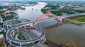 Hoang Van Thu bridge in Hai Phong, Vietnam