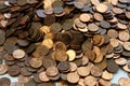 Hoard of United States penny coin