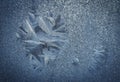 Hoarfrost on the window