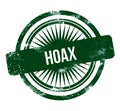 hoax - green grunge stamp