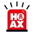 Hoax icon Royalty Free Stock Photo