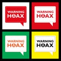 Hoax icon logo Royalty Free Stock Photo