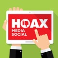 Hoax media social Royalty Free Stock Photo