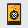 Hoax media social Royalty Free Stock Photo