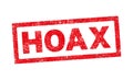 Hoax in red ink stamp