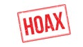 Hoax rubber stamp