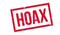 Hoax rubber stamp