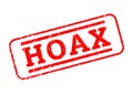 Hoax rubber stamp