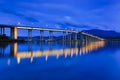 Hobart Bridge Wide Rise Royalty Free Stock Photo