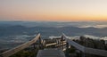 Hobart from Mount Wellington Dawn Viewpoint Royalty Free Stock Photo