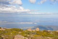 Hobart from Mt Wellington lookout.