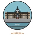 Hobart. Sities and towns in Australia