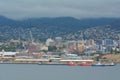 Hobart city skyline Tasmania Australia Royalty Free Stock Photo