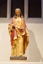 Small statuette of Jesus on a pedestal in St Mary`s Cathedral