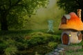 Hobbit House in the Forest Royalty Free Stock Photo