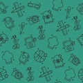 Hobby icon pattern