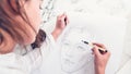 Hobby creativity talent artist drawing portrait