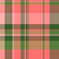 Hobby pattern texture background, repetition vector tartan textile. Male check plaid seamless fabric in red and orange colors