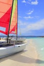 Hobie cat catamaran formentera beach Illetas Royalty Free Stock Photo