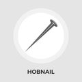Hobnail vector flat icon