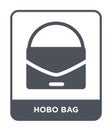 hobo bag icon in trendy design style. hobo bag icon isolated on white background. hobo bag vector icon simple and modern flat Royalty Free Stock Photo