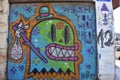 Hobo monster Graffiti on a wall in Florentin Tel Aviv Israel