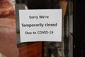 Hoboken, NJ - April 13 2020: a Covid -19 testing center site sign in the city to handle coronavirus testing