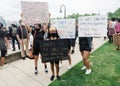 Hoboken, NJ / USA - June 5th, 2020: Black Lives Matter Peaceful Protest in Hoboken, NJ