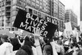 Hoboken, NJ / USA - June 5th, 2020: Black Lives Matter Peaceful Protest in Hoboken, NJ