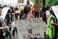 Hoboken, NJ / USA - June 5th, 2020: Black Lives Matter Peaceful Protest in Hoboken, NJ Royalty Free Stock Photo