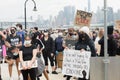 Hoboken, NJ / USA - June 5th, 2020: Black Lives Matter Peaceful Protest in Hoboken, NJ Royalty Free Stock Photo