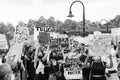 Hoboken, NJ / USA - June 5th, 2020: Black Lives Matter Peaceful Protest in Hoboken, NJ Royalty Free Stock Photo