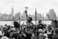 Hoboken, NJ / USA - June 5th, 2020: Black Lives Matter Peaceful Protest in Hoboken, NJ Royalty Free Stock Photo